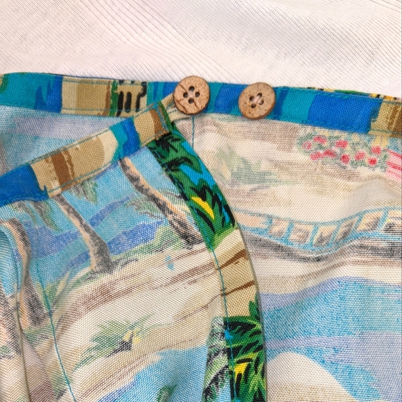 Pusser's West Indies Island Wear Washable Silk Wrap Skirt - Picture 6 of 8